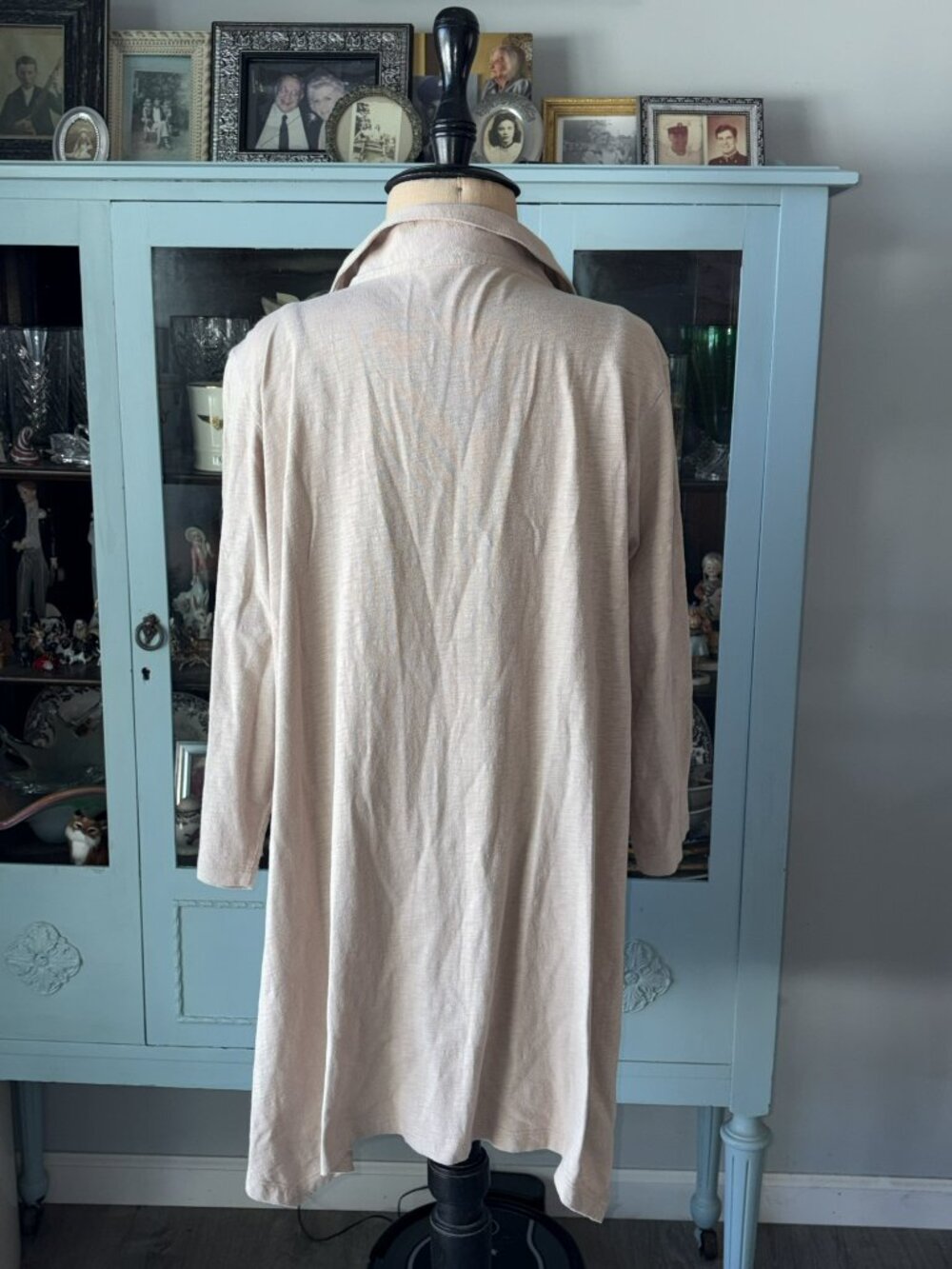 Soft Surroundings Tunic Top 2X Danielle Button 3/4 Sleeve - Picture 3 of 7